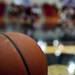 A basketball on the court at Milan High School before the game against Chelsea on Friday. Daniel Brenner I AnnArbor.com